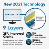 Adaptix Monitor Privacy Screen 19.5” – Info Protection for Desktop Computer Security – Anti-Glare, Anti-Scratch, Blocks 96% UV – Matte or Gloss Finish Privacy Filter Protector – 16:9 (APF19.5W9)