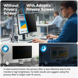 Adaptix Monitor Privacy Screen 24” – Info Protection for Desktop Computer Security – Anti-Glare, Anti-Scratch, Blocks 96% UV – Matte or Gloss Finish Privacy Filter Protector – 16:9 (APF24.0W9)